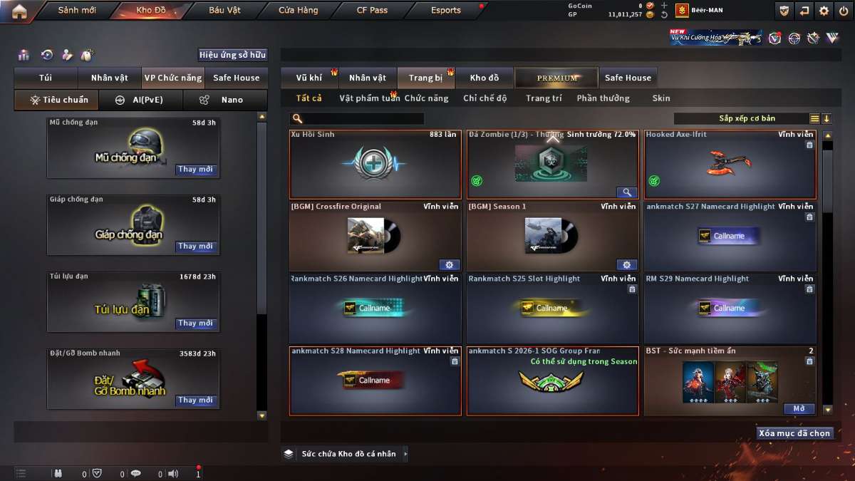 shop acc cf uy tin gia re